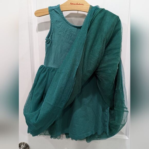 Hanna Andersson Green Tulle Tutu Puffy Fluffy Floofy Party Dress Girl 120 6 7 - Picture 5 of 7